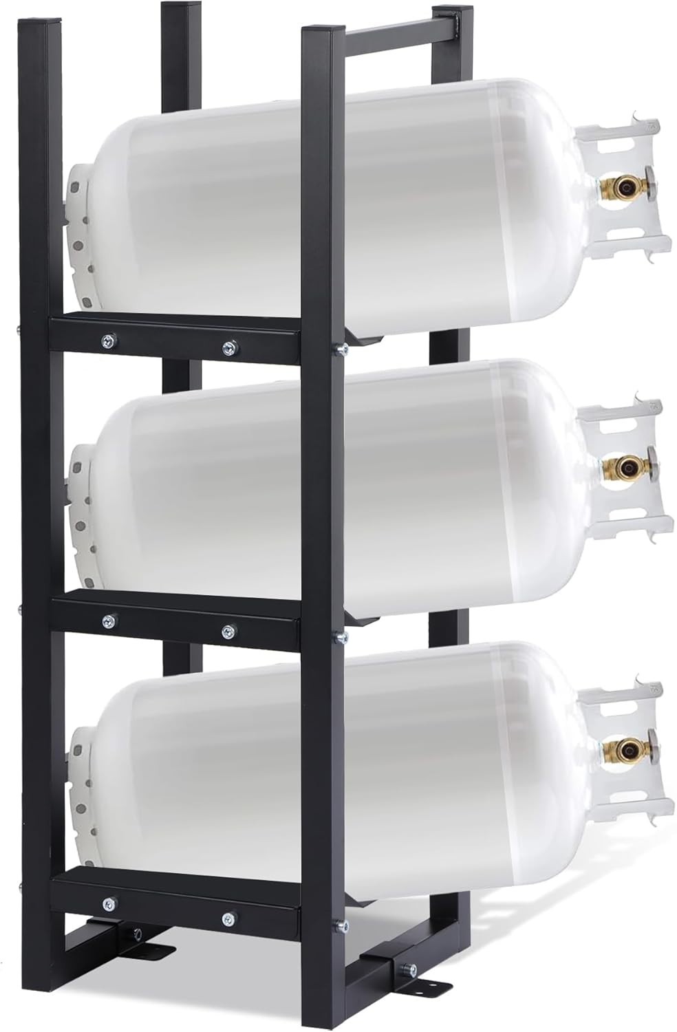 Tank Rack 3x30lb, Stable Refrigerant Cylinder Tank Rack, Cylinder Rack Sufficien