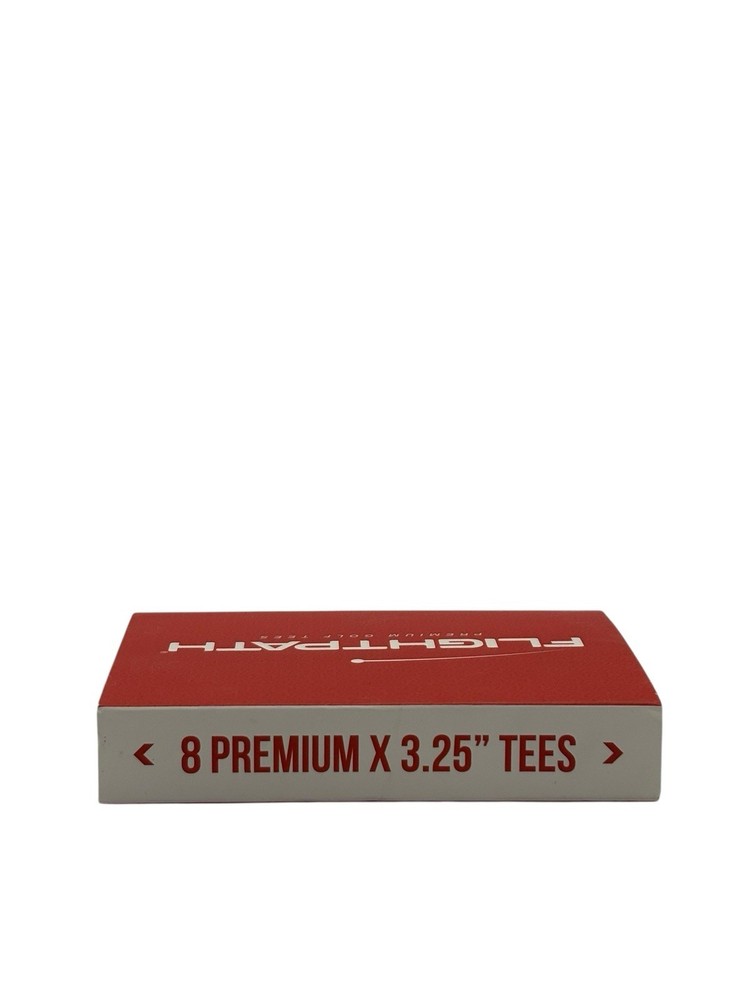 FlightPath Premium Golf Tees Durable Plastic 3.25" Tall 8 Pack For Golf Shot