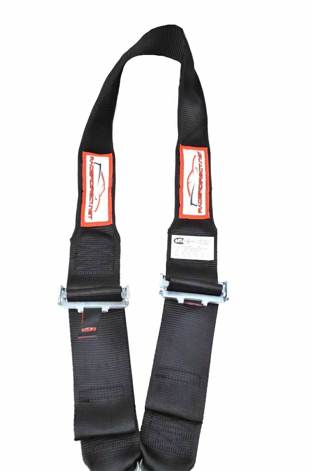 DRAGSTER HANS RACING HARNESS PULL UP SFI 16.1 5 POINT U MOUNT 3" CAM LOCK BLACK