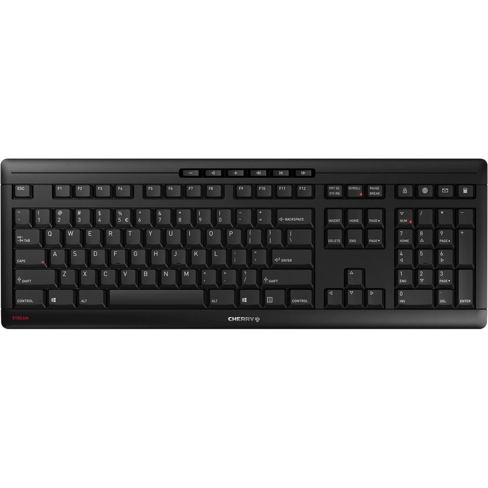 Cherry Stream Keyboard Wireless, Keyboard (Black, EU Layout (QW