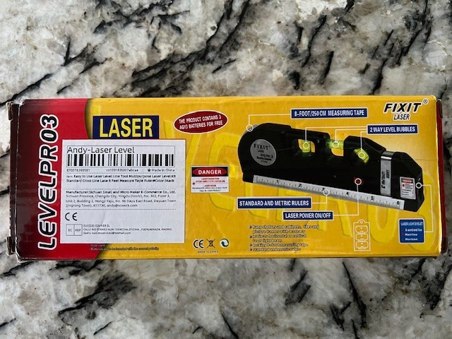 LEVELPRO3 Multipurpurpose Laser Level Device - FIXIT, Batteries included
