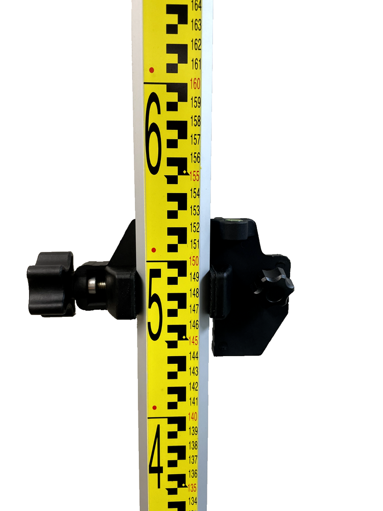 Clamp for Laser Detectors with Built-in Bubble Level