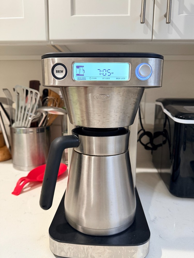 OXO Brew 12-Cup Coffee Maker With Podless Single-Serve Function, Silver- 8721200