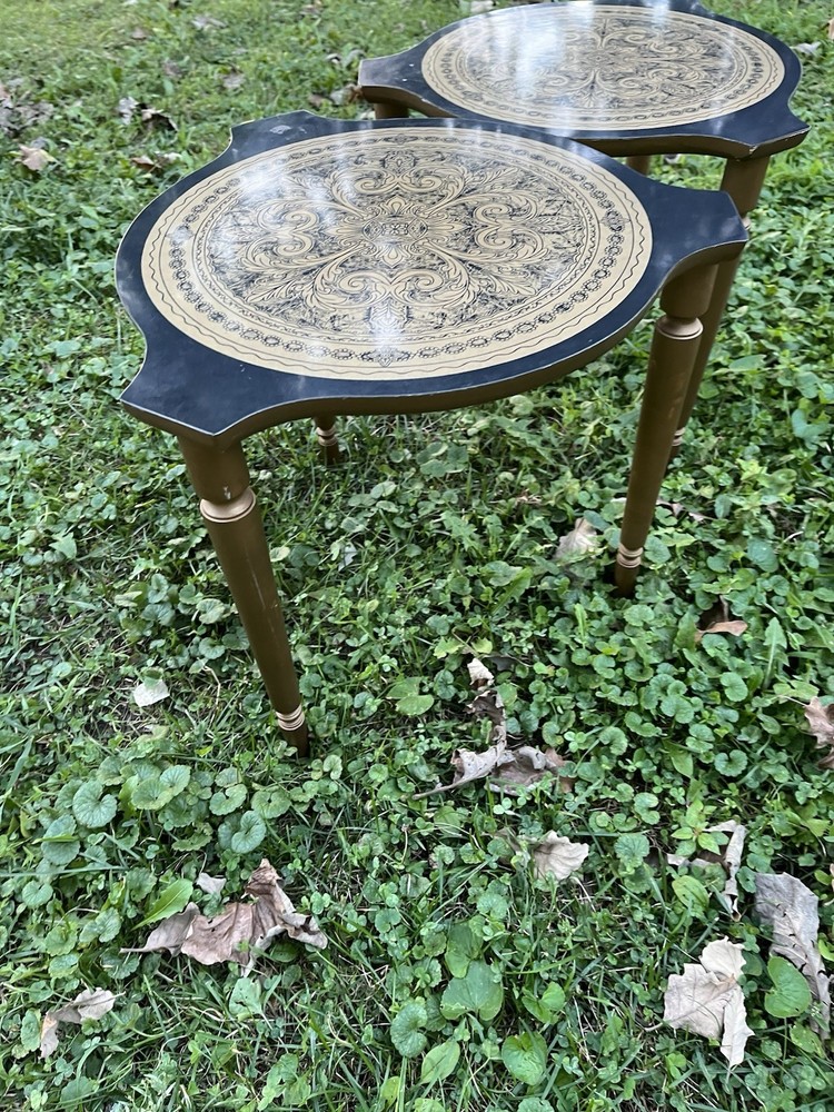 Mcm Stacking Nesting Tables Gold Design