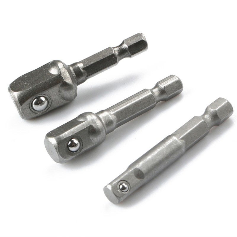 Impact Grade Socket Adapter 3 Pcs 1/4" 3/8" 1/2" Drive Socket DIY Gift for Men