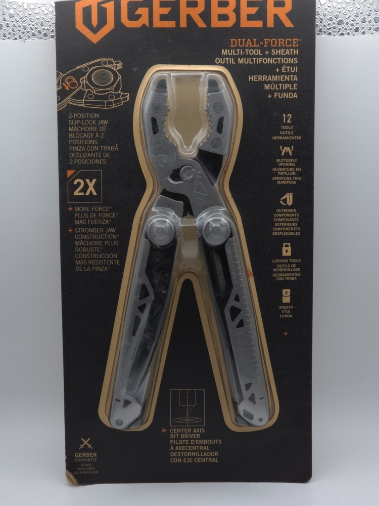 Dual Force Multi-Tool - Black/Silver + sheath 31-003586