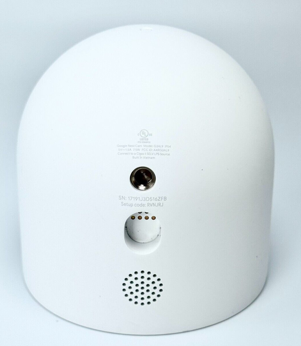 Google G3AL9 Nest Cam Indoor/Outdoor 1080P Smart Security Camera Only
