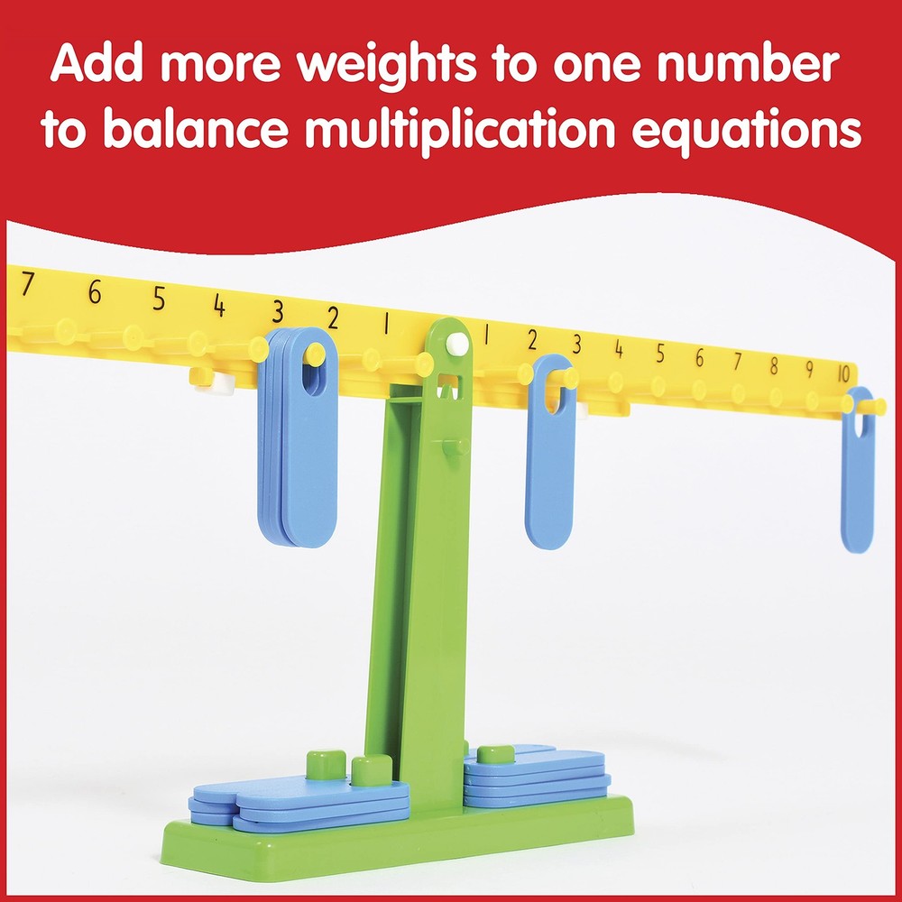 Student Math Balance Scale With 20 Weights For Hands On Learning Activities