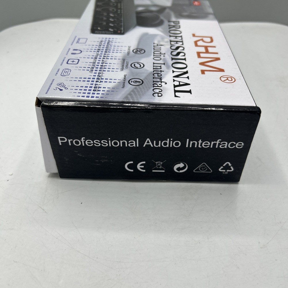 Audio Interface RHM 2 In 2 Out USB Audio Interface with 48V Phantom Power