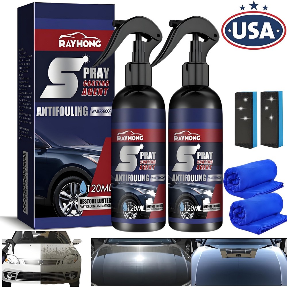2× Multi-functional Coating Renewal Agent Quick Coating Spray High Protection US