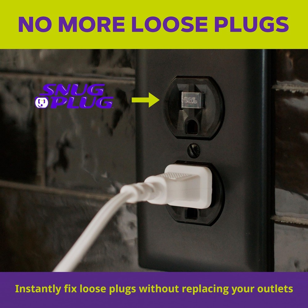 Loose Outlet Plug Fix & Outlet Insert | Prevent Plug from Being Unplugged & S...