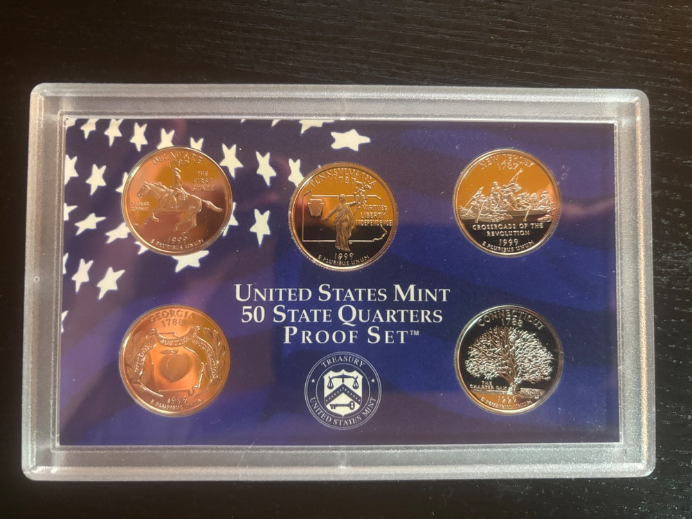 1999 U.S. State Quarters Proof Set in Original Packaging