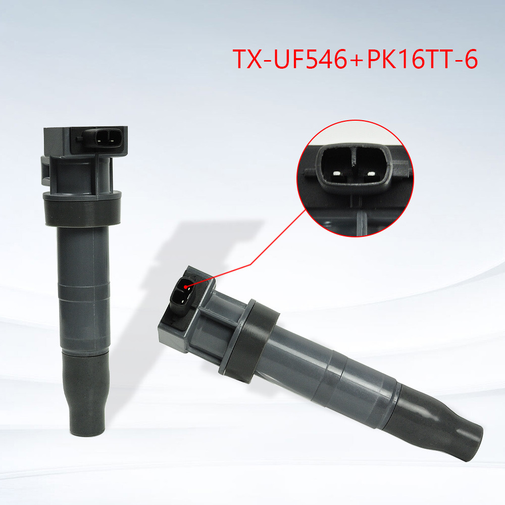 6 Pack Ignition Coil & Iridium Spark Plug For Hyundai Santa Fe Kia Sorento UF546