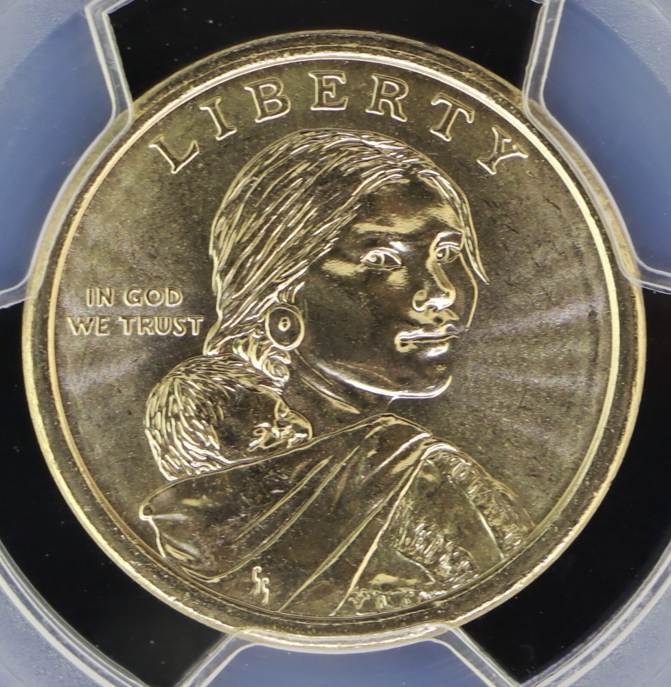 2009 Native American Dollar Missing Edge Lettering PCGS MS66