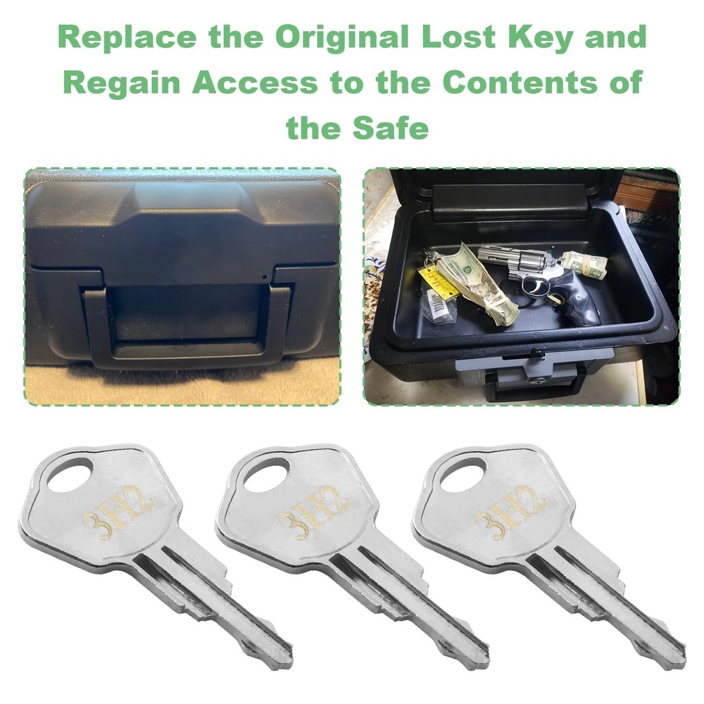 Sentry Safe Replacement Keys Model 1100-Codes 3H2 for Sentry Safe Key (Key 3H...