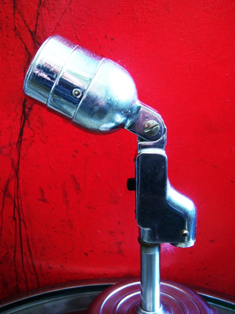 Vintage RARE 1940's Electro Voice 630 dynamic microphone w 423 stand display #2