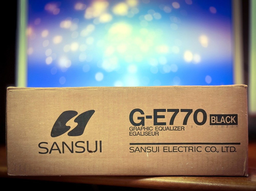 SANSUI G-E770 🌈RaRe🌈 Original Box Vintage Stereo Equalizer