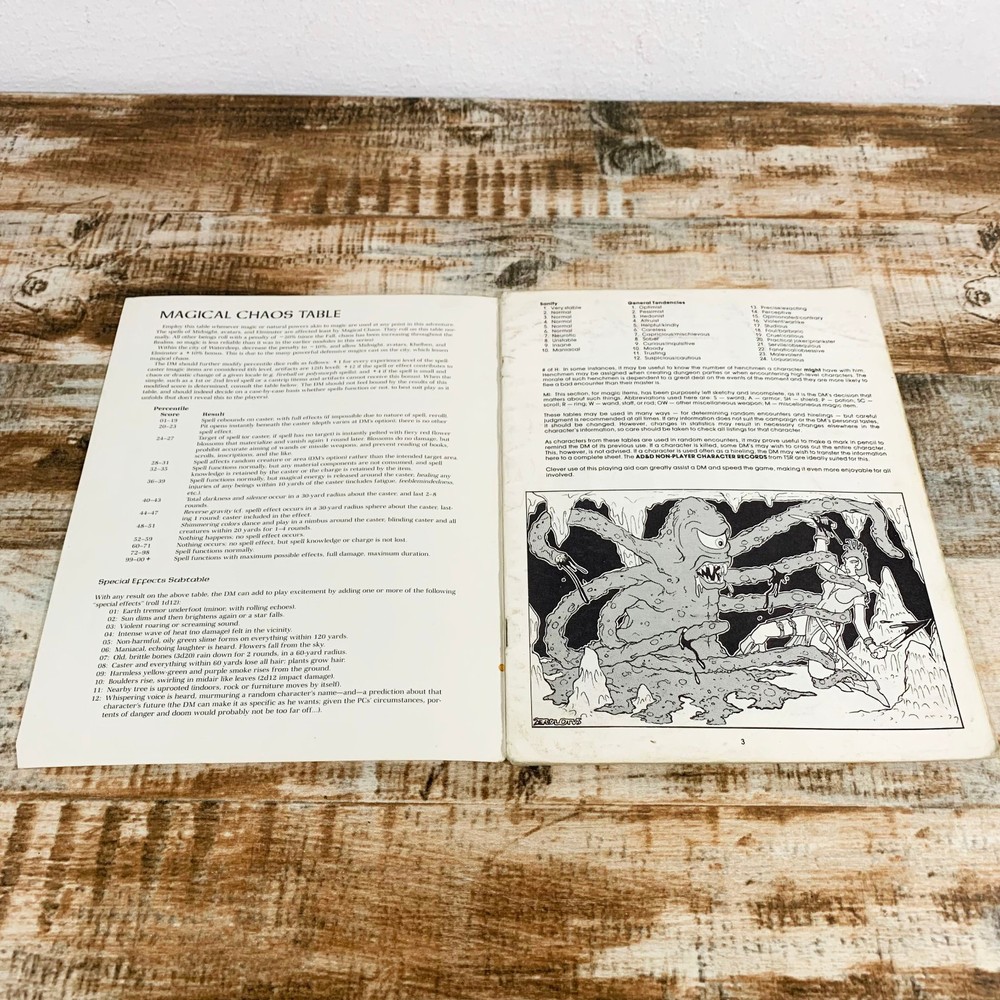 Advanced Dungeons & Dragons Adventure Module FRE3 Waterdeep - TSR 9249