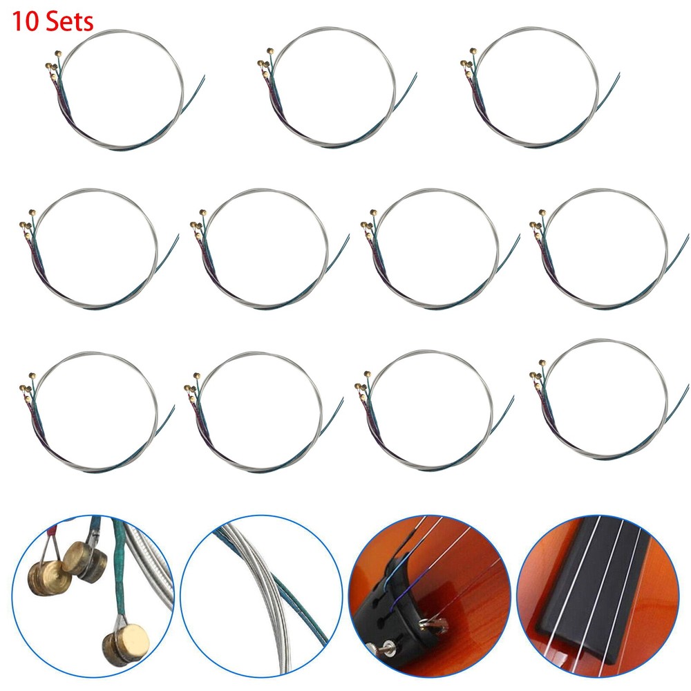 Full Set Violin Strings Size 4/4 & 3/4 Steel Strings G D A and E Strings k8r4