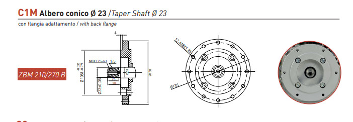 ENGINE FOR ZANETTI PETROL 4 STROKE 4T 7 HP ALB.CONICO