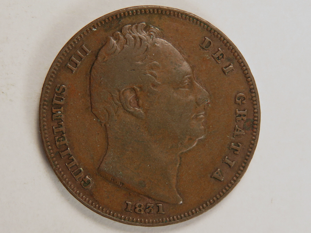 1831 Great Britain Farthing, Fine