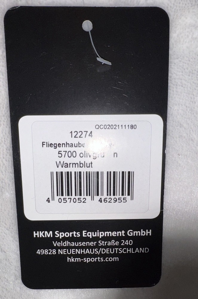 BEAUTIFUL HKM HALEY Fly Bonnet - FULL - Olive Green