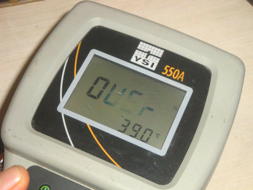 Fault Wrong Data YSI 550A Handheld Dissolved Oxygen Meter