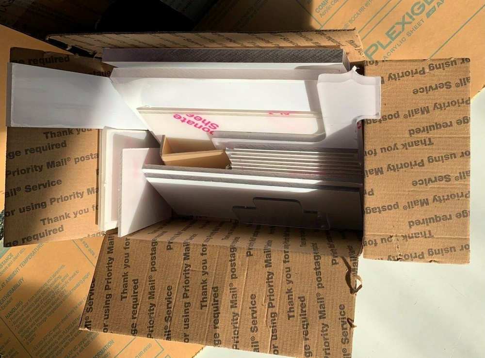 Clear (Polycab) Polycarbonate Plastics Random Size Sheets 5 LB LOT Bundle