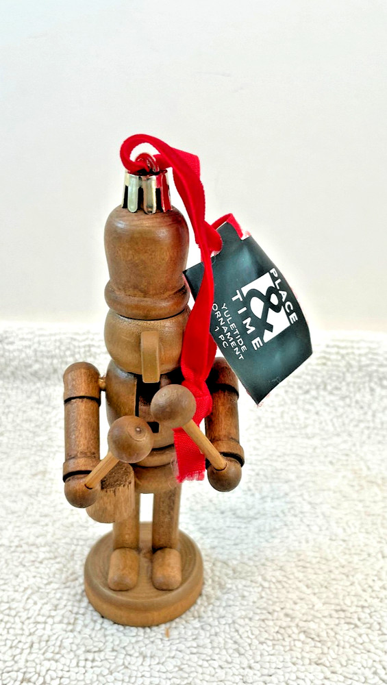 Collectable Solid Wood Nutcracker Drummer Soldier Christmas Ornament Decor 5.25