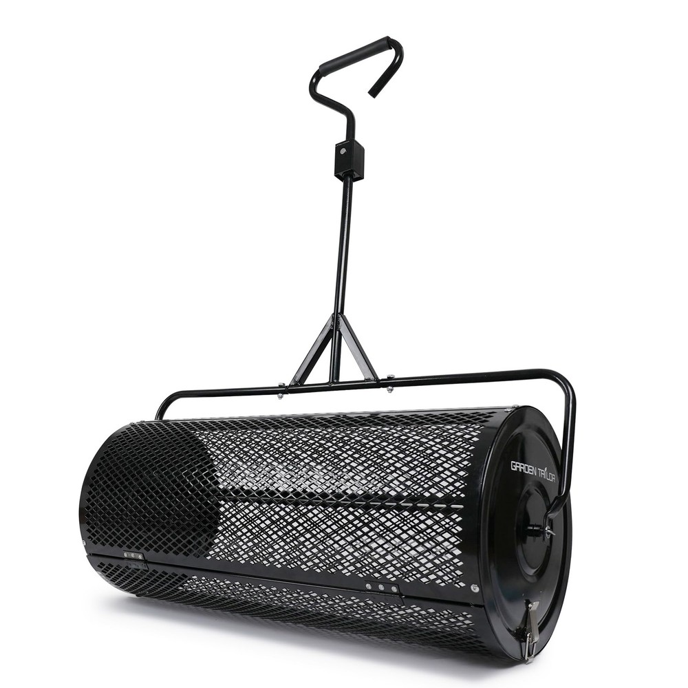 Compost Spreader 36 Inch Towable Peat Moss Spreader with Installation Support...