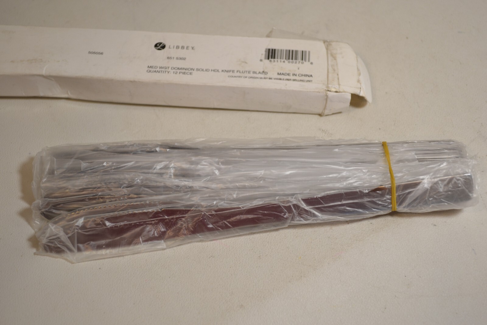 (12-Pk) LIBBEY World Tableware Windsor Fluted Dinner Knife 8" 651 5302