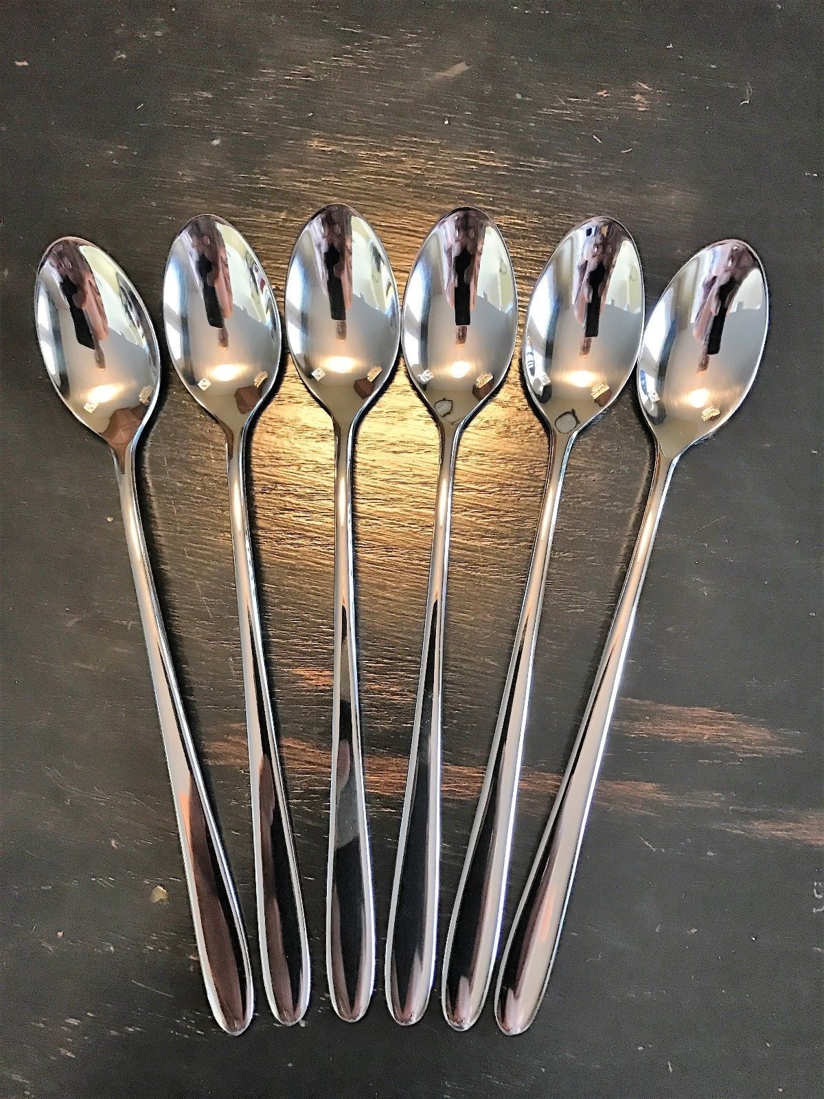 USA SELLER 6 Sant Andrea Mascagni Iced Tea Spoons New 18/10 Free Ship USA Only