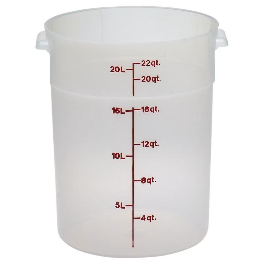 Cambro RFS22PP190 Translucent Round 22 Qt Storage Container