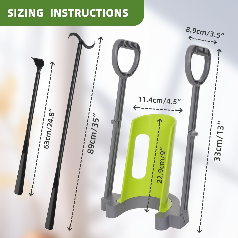 Compression Sock Aid Device - Aids for Stocking - Gray