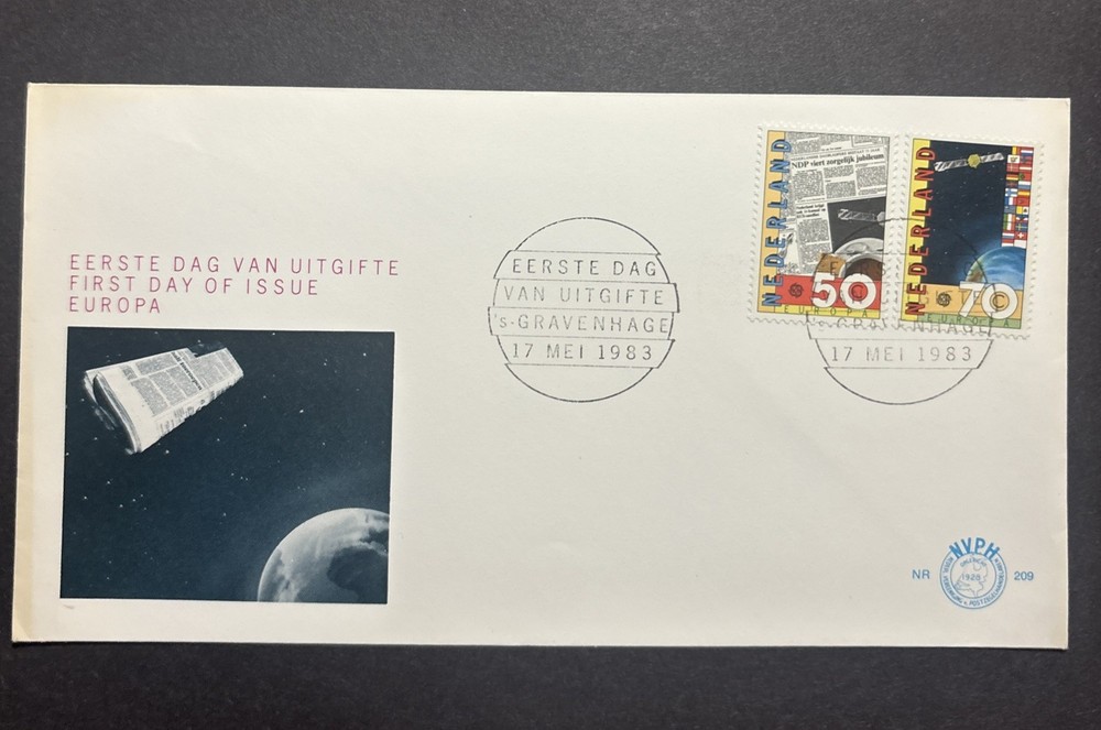 NETHERLANDS 1983 EUROPE CEPT ENVELOPE UNC
