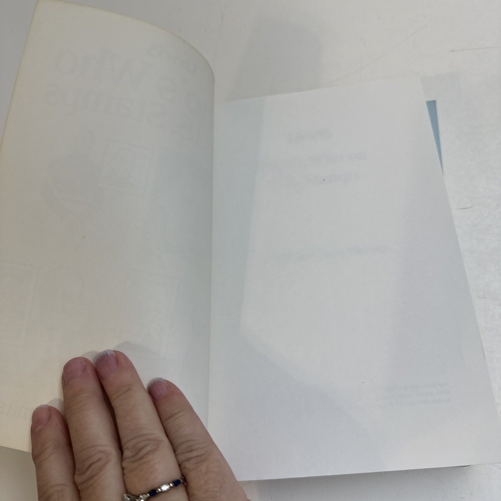 Thomas, Richard Louis. Who's Who on U.S. Stamps Lot Of 2 Books