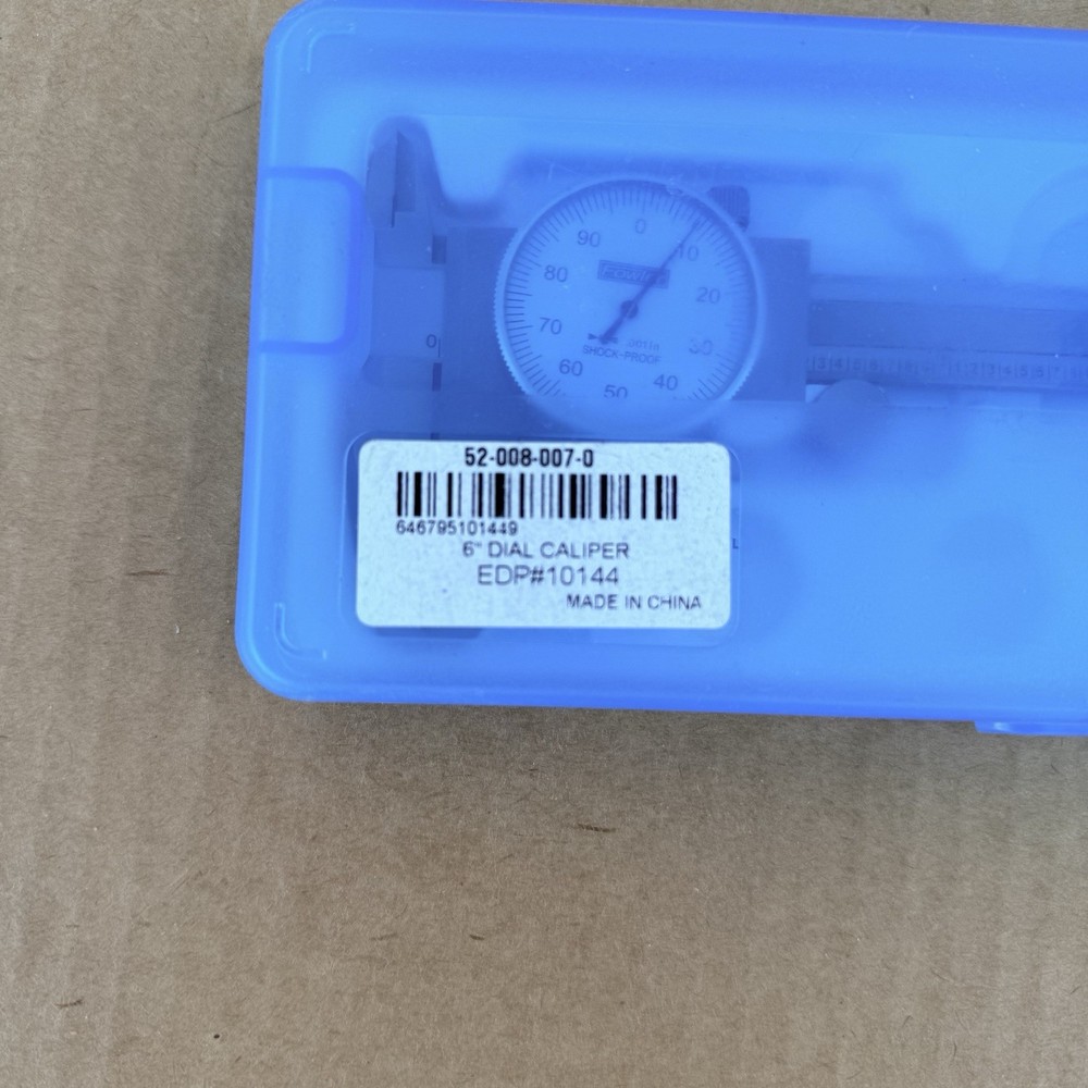 Fowler 52-008-007-0 Dial Caliper 0-6" Range .001" Resolution Used