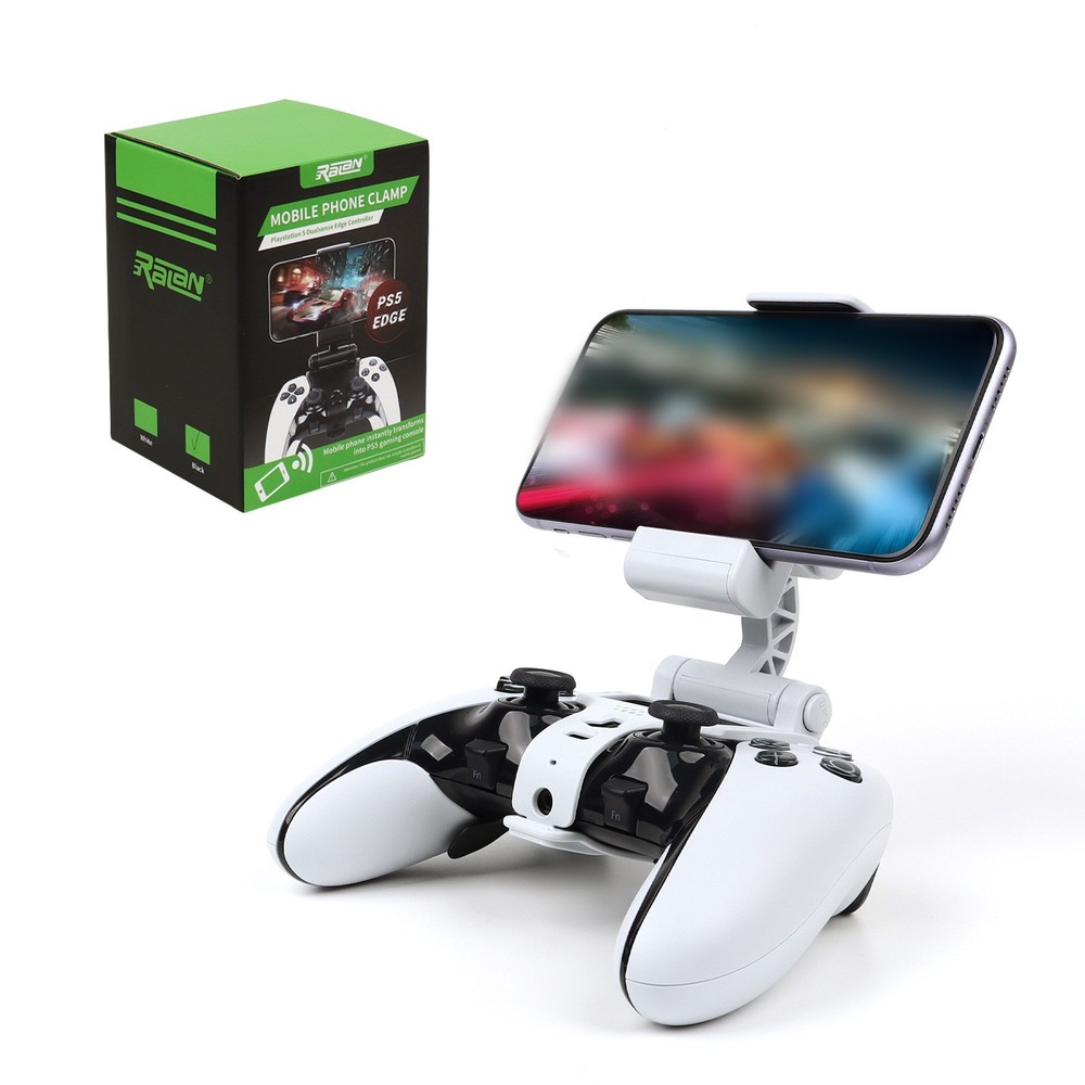 Secure Adjustable Phone Mount Clip Holder for Dualsense Edge Controller Gaming