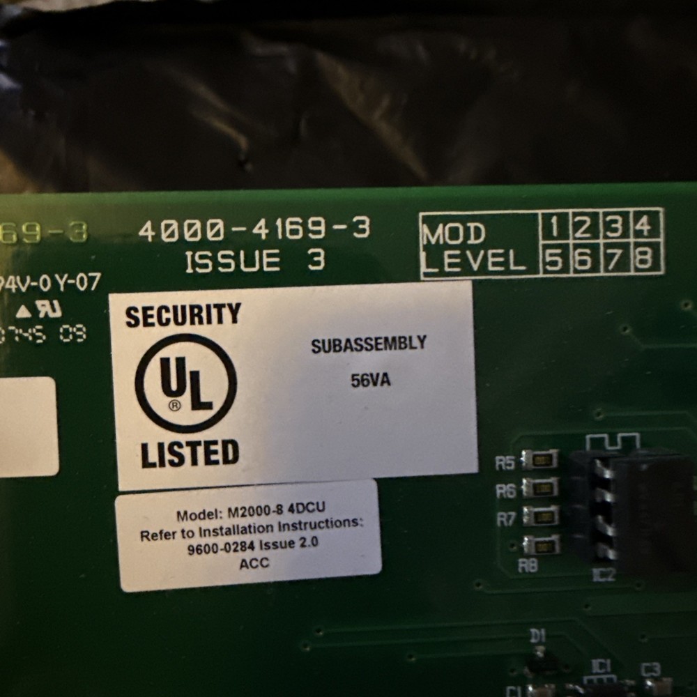 AMAG TECHNOLOGY M2000-8 4DCU READER 4000-4169 ISSUES 1-4 QUANTITY AVAILABLE