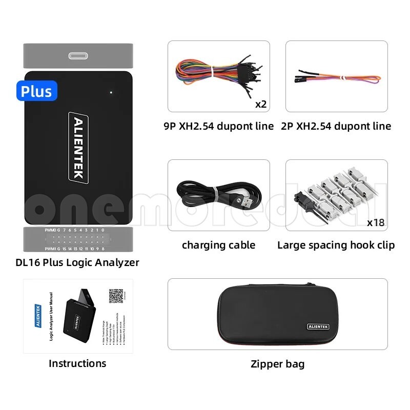 Mini Logic Analyzer ARM FPGA STM32 Debugger Protocol Decoding+28PCS Hook Clip
