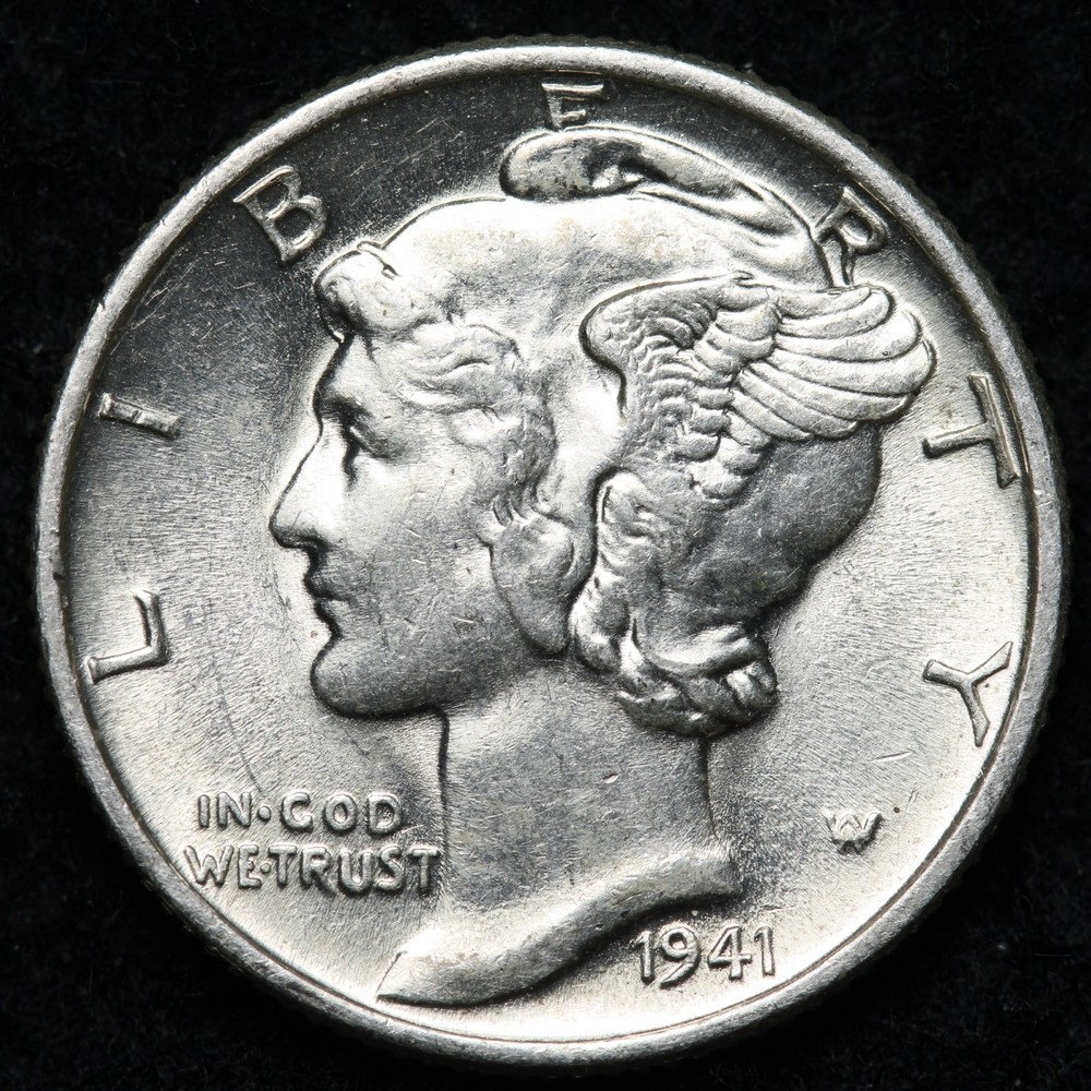 1941 Mercury Silver Dime BU *UNCIRCULATED* MS E193 KOT