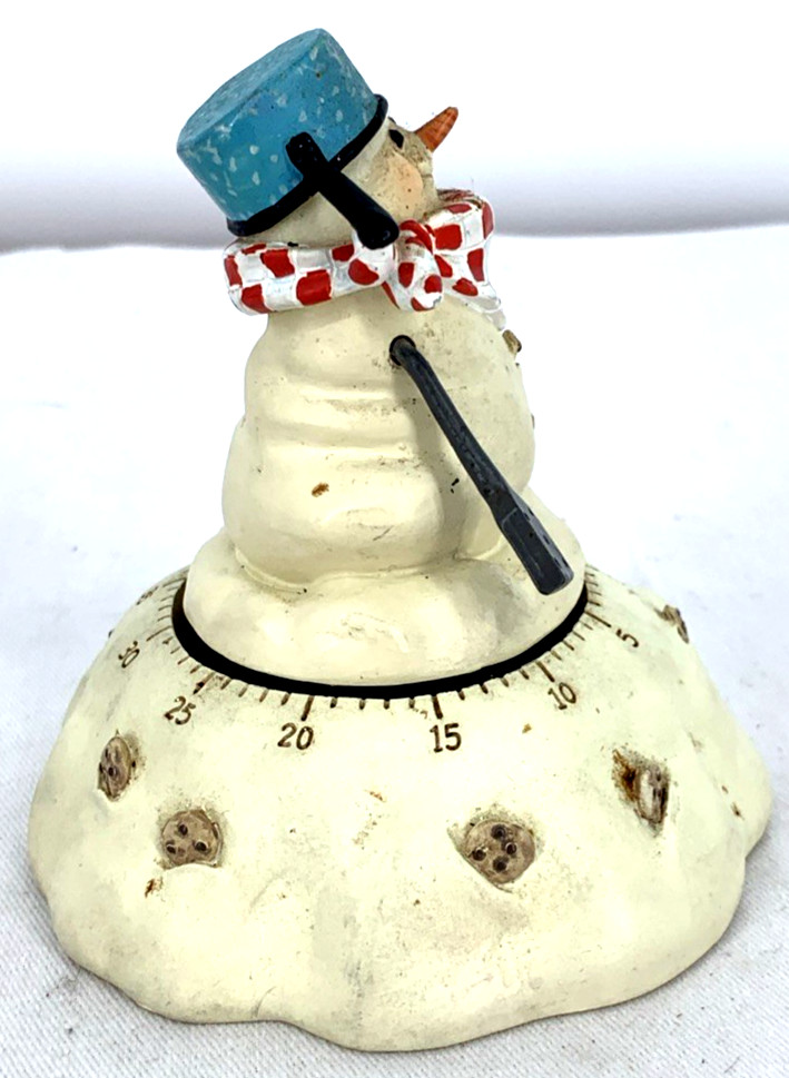 Hallmark Milford Snowman Kitchen Timer Vintage Works