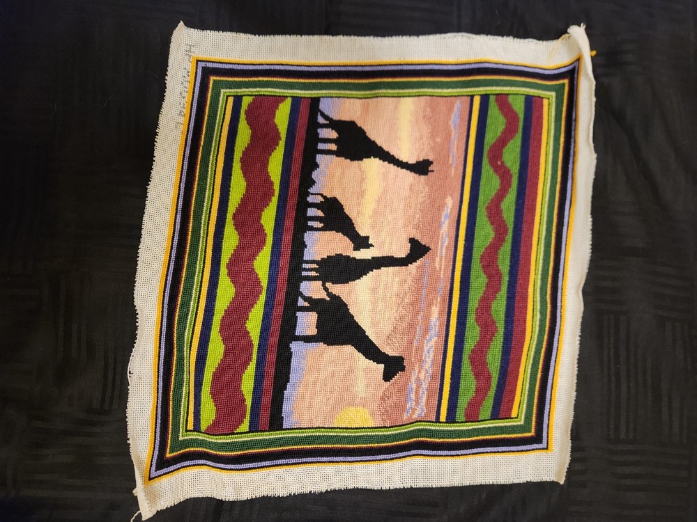Beautiful Giraffe Needlepoint