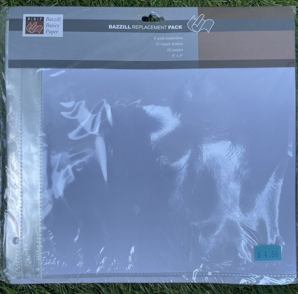 Bazzill Replacement Pack | 10 Insert Sheets | 8”x8” | NWT