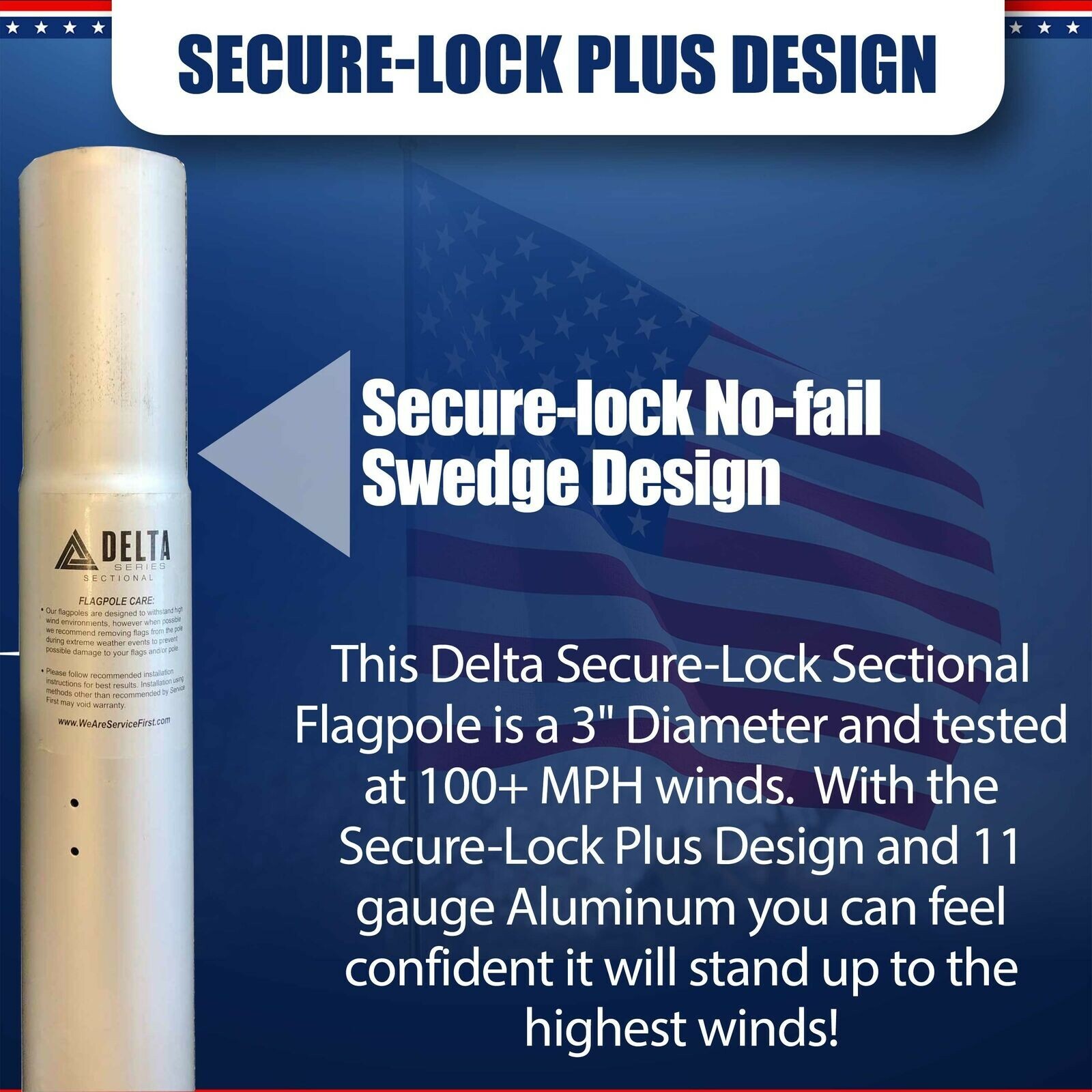 BUNDLE 30' SECTIONAL "Freedom Edition" (Pole, Light & Flash Collar)