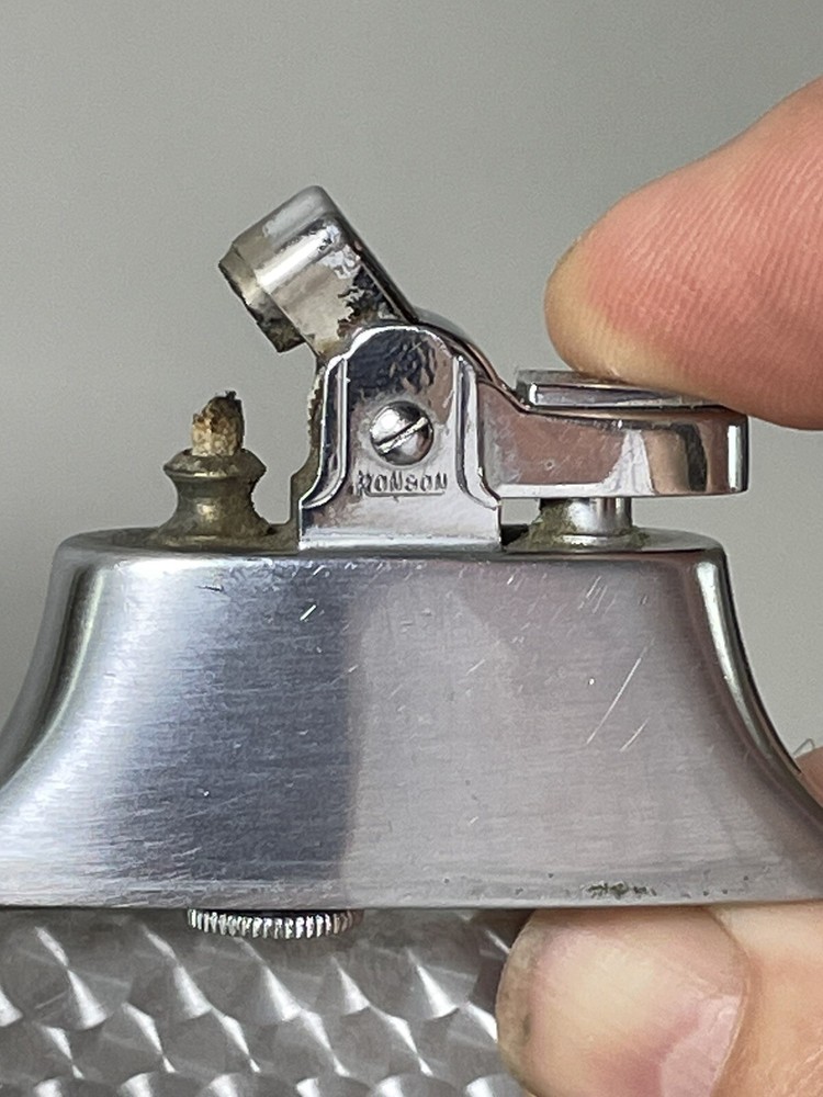 RONSON MASTERCASE CIGARETTE CASE AND LIGHTER - ORIGINAL BOX - CIRCA 1955