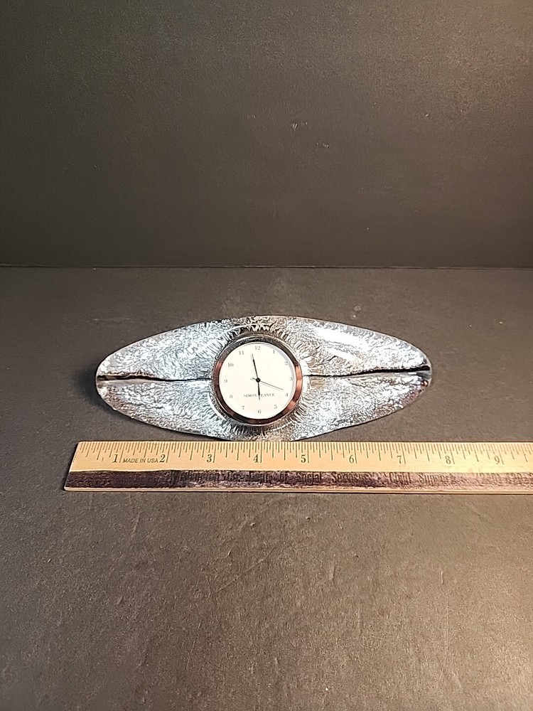 Simon Pearce Crystal Desk Clock Working