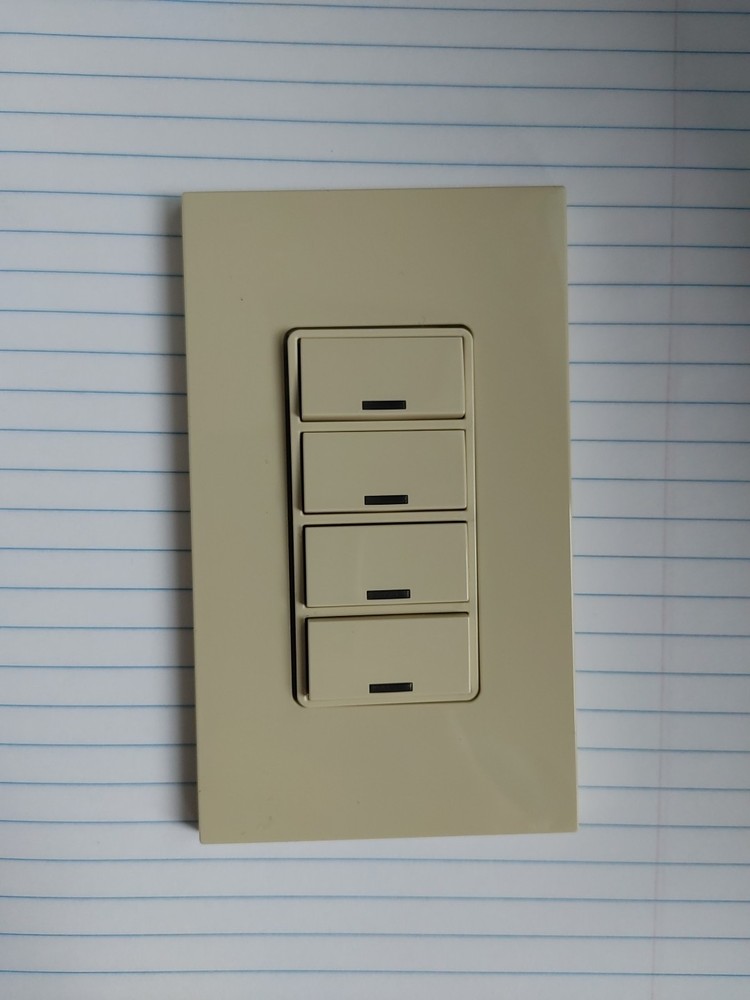 Leviton Greenmax 4 Button Color Change Kit IVORY