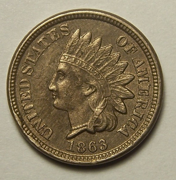 Better 1863 Indian Cent