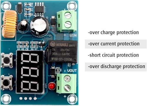4Pcs XH-M609 Low Voltage Disconnect Switch Module, 12V-36V DC Digital 4PCS